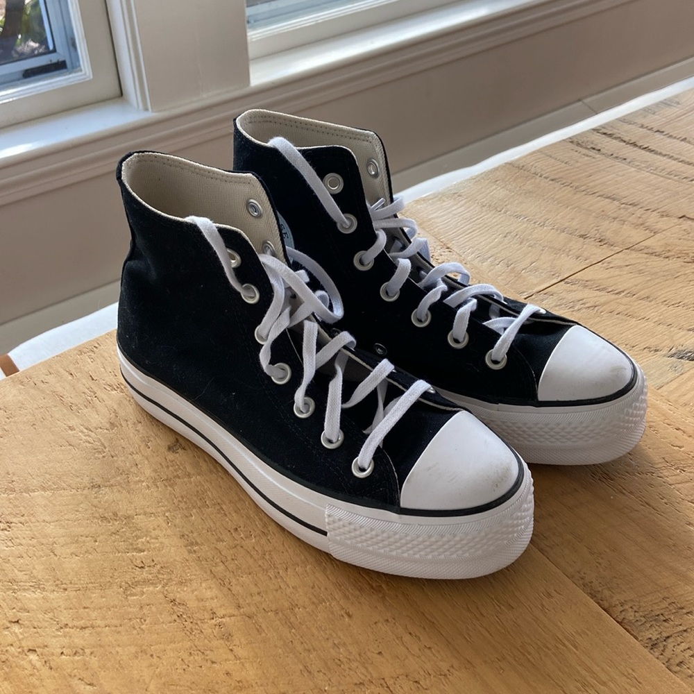Black high top Converse